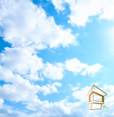 Натяжной потолок с фотопечатью Небо 015