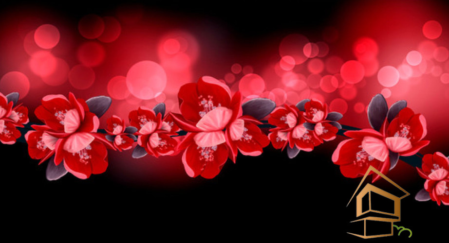 Натяжной потолок с фотопечатью Цветы 247 -  -