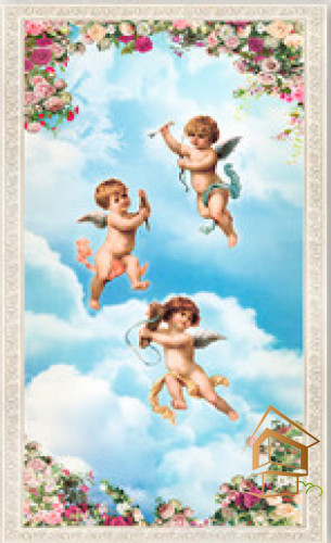 Натяжной потолок с фотопечатью Фрески, ангелы 003 -  -