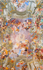 Натяжной потолок с фотопечатью Фрески, своды 017