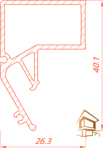 Профиль для натяжных потолков Flexy конструкционный FLY 03, парящий под светорассеиватель, белый матовый 2 м