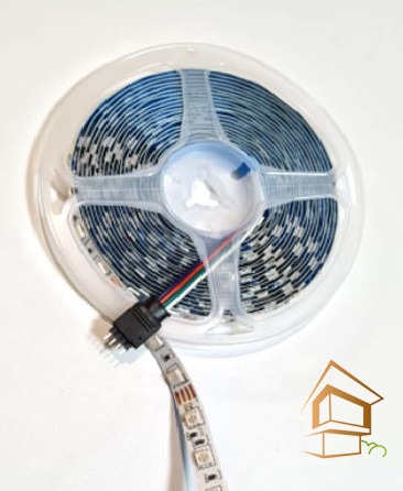 Лента диодная RGB 14.4W, 60LED/M, 12V, IP20 катушка 5 м