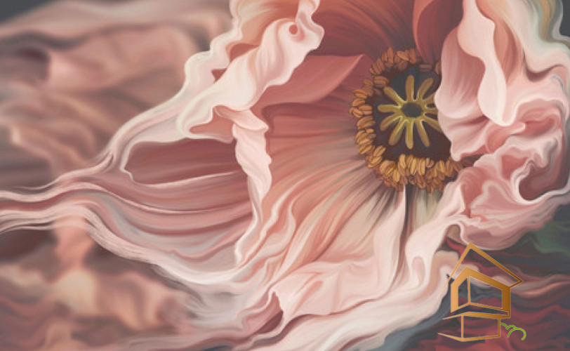 Натяжной потолок с фотопечатью Цветы 249 -  -