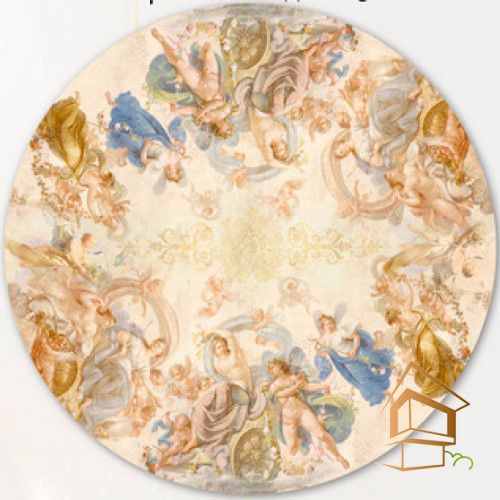 Натяжной потолок с фотопечатью Фрески, своды 019 -  -