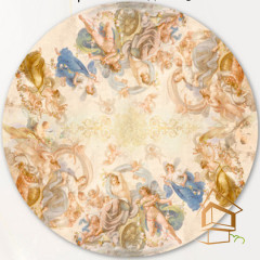 Натяжной потолок с фотопечатью Фрески, своды 019