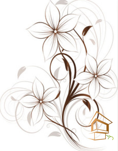 Натяжной потолок с фотопечатью Цветы 360 - -