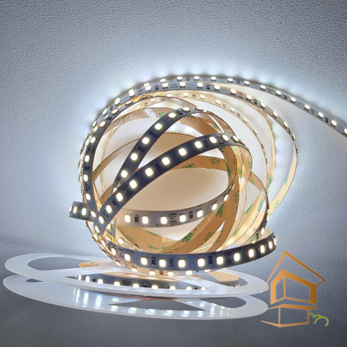 Светодиодная лента 24 V, 6500 К, (9.6 Вт), 120 диодов на метр (5 м) "VG"