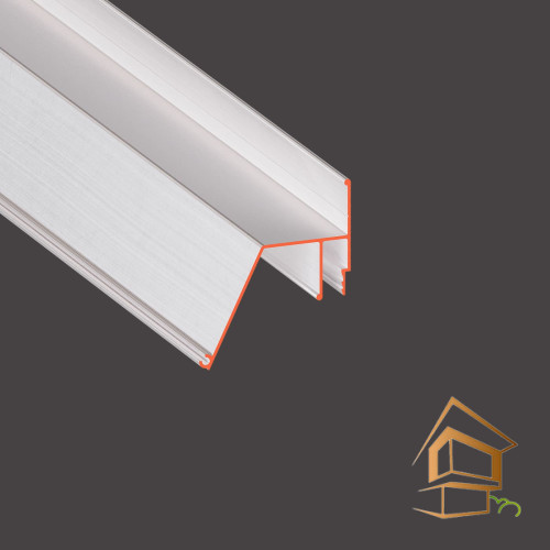 Профиль для натяжных потолков Flexy KONTUR 02, контурный, не крашенный, 2 м