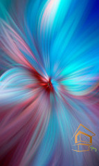 Натяжной потолок с фотопечатью Абстракция 031