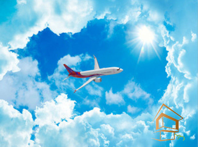 Натяжной потолок с фотопечатью Небо и объекты 082 - -