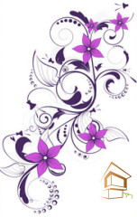 Натяжной потолок с фотопечатью Цветы 362