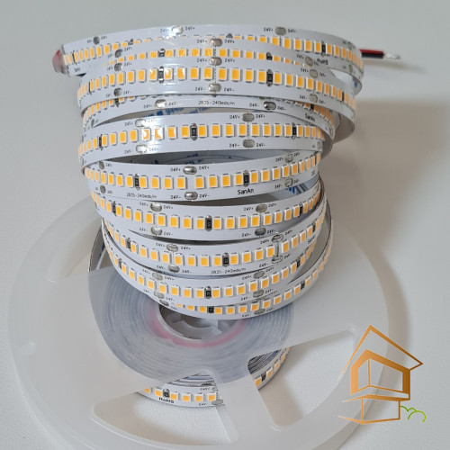 Светодиодная лента 24 V, 3000 К, (22 Вт), 240 диодов на метр (5 м) "VG"