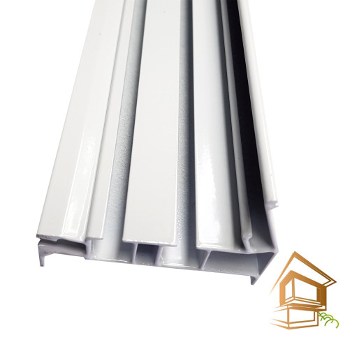 Профиль натяжного потолка карнизный с перегибом ПК 15 белый двухрядный - 3.2 метра - -