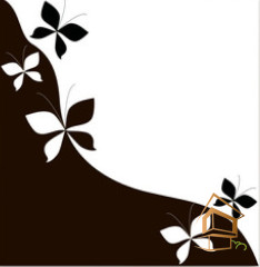 Натяжной потолок с фотопечатью Бабочки 030