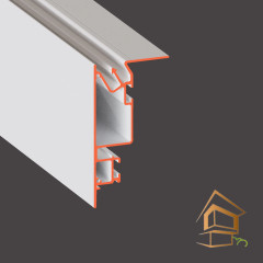 Профиль для натяжных потолков Flexy IZI UNI 01, для ниш, белый муар 2 м (система IZI, замок не входит в комплект)