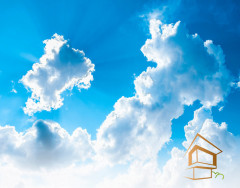 Натяжной потолок с фотопечатью Небо 123