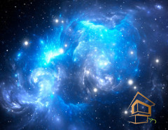 Натяжной потолок с фотопечатью Космос 059