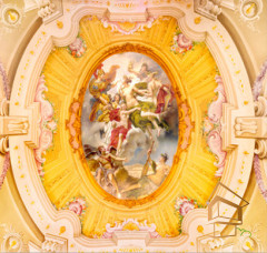 Натяжной потолок с фотопечатью Фрески, своды 024