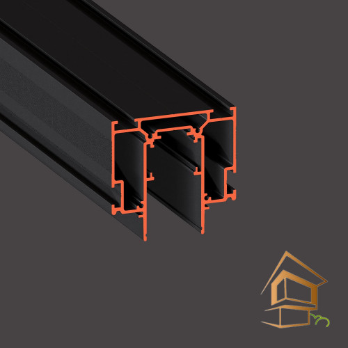 Профиль для натяжных потолков Flexy IZI TREK 01 для трековых светильников, черный муар 2 м