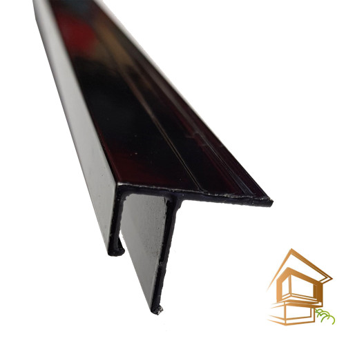 Профиль натяжного потолка теневой потолочный  (черный), алюминий -  - 