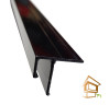 Профиль натяжного потолка теневой потолочный  (черный), алюминий -  - 