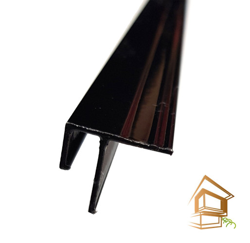 Профиль натяжного потолка теневой потолочный  (черный), алюминий -  - 