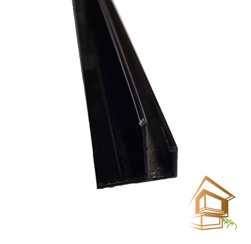 Профиль натяжного потолка теневой потолочный  (черный), алюминий -  - 