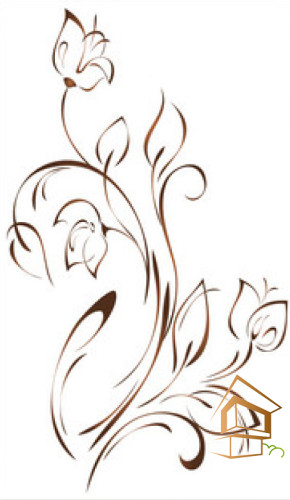 Натяжной потолок с фотопечатью Цветы 366 -  - 