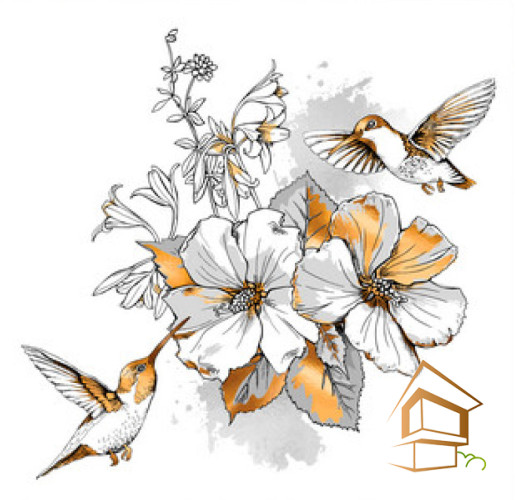 Натяжной потолок с фотопечатью Цветы 367 -  - 