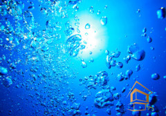 Натяжной потолок с фотопечатью Подводный мир 046