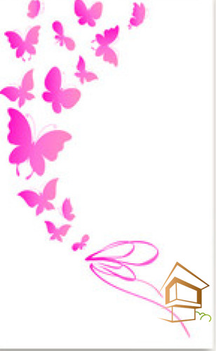 Натяжной потолок с фотопечатью Бабочки 035 - -