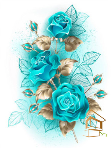 Натяжной потолок с фотопечатью Цветы 368 - -