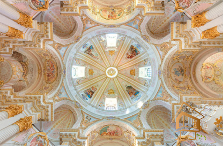 Натяжной потолок с фотопечатью Фрески, своды 028 -  -