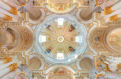Натяжной потолок с фотопечатью Фрески, своды 028
