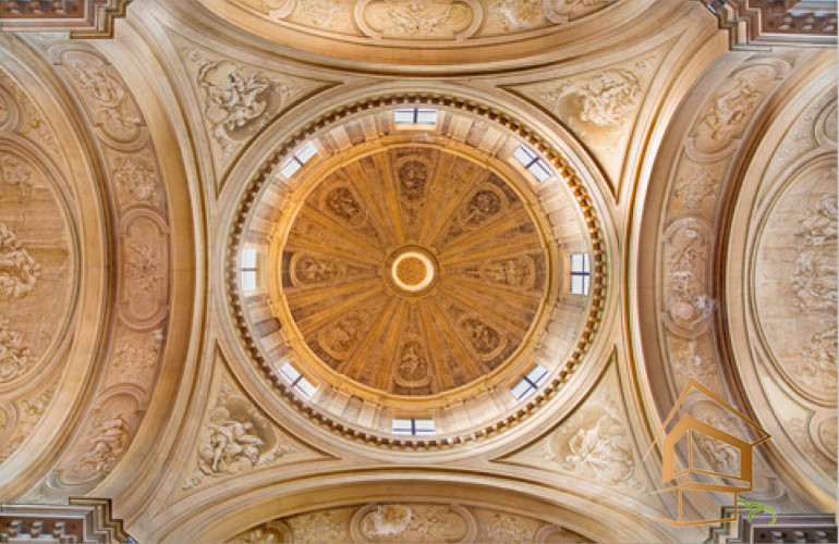 Натяжной потолок с фотопечатью Фрески, своды 029 -  -