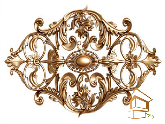 Натяжной потолок с фотопечатью орнаменты и узоры 042 - -