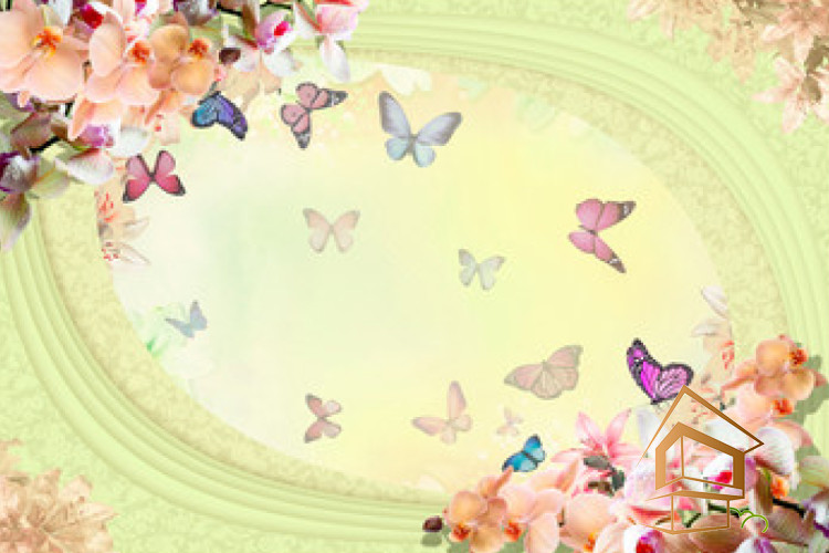 Натяжной потолок с фотопечатью Бабочки 038 - -