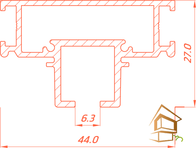 Профиль для натяжных потолков Flexy IZI KARNIZ 01, карнизный, однорядный, черный муар, 2 м (система IZI, замокзамок не входит в комплект)