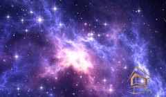 Натяжной потолок с фотопечатью Космос 066