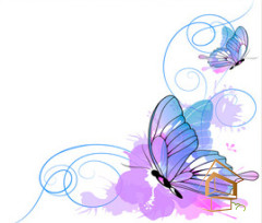 Натяжной потолок с фотопечатью Бабочки 039