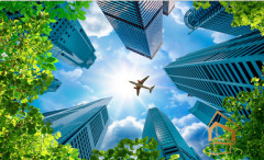 Натяжной потолок с фотопечатью Небо и объекты 093