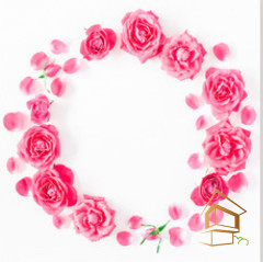 Натяжной потолок с фотопечатью Цветы 063