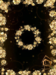 Натяжной потолок с фотопечатью Цветы 373