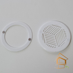 Магнитная вент. решетка с кольцом, d 50 мм, белая (рисунок в ассортименте)