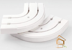 Поворот карнизный 2-х рядный (пара)  