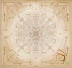 Натяжной потолок с фотопечатью Фрески, своды 033