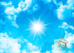 Натяжной потолок с фотопечатью Небо 033