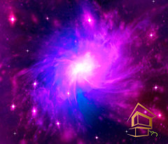 Натяжной потолок с фотопечатью Космос 069