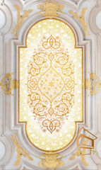 Натяжной потолок с фотопечатью Фрески, своды 034