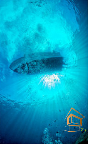 Натяжной потолок с фотопечатью Подводный мир 054 -  - 